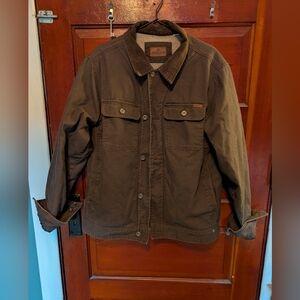 Woolrich Brown Lightweight Jacket Duck and Sherpa